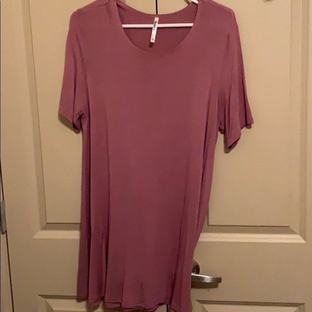 Mauve colored long tunic